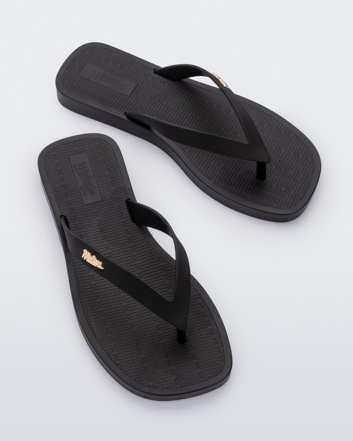 Chanclas Melissa Sun Long Beach Negras